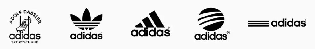 Evoluzione del logo Adidas