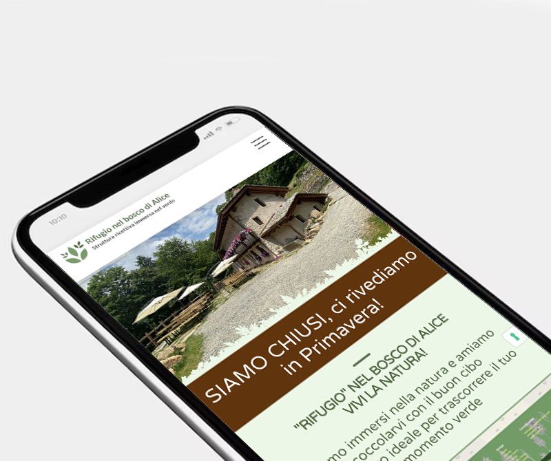 Realizzazione sito web responsive per il Rifugio nel Bosco di Alice